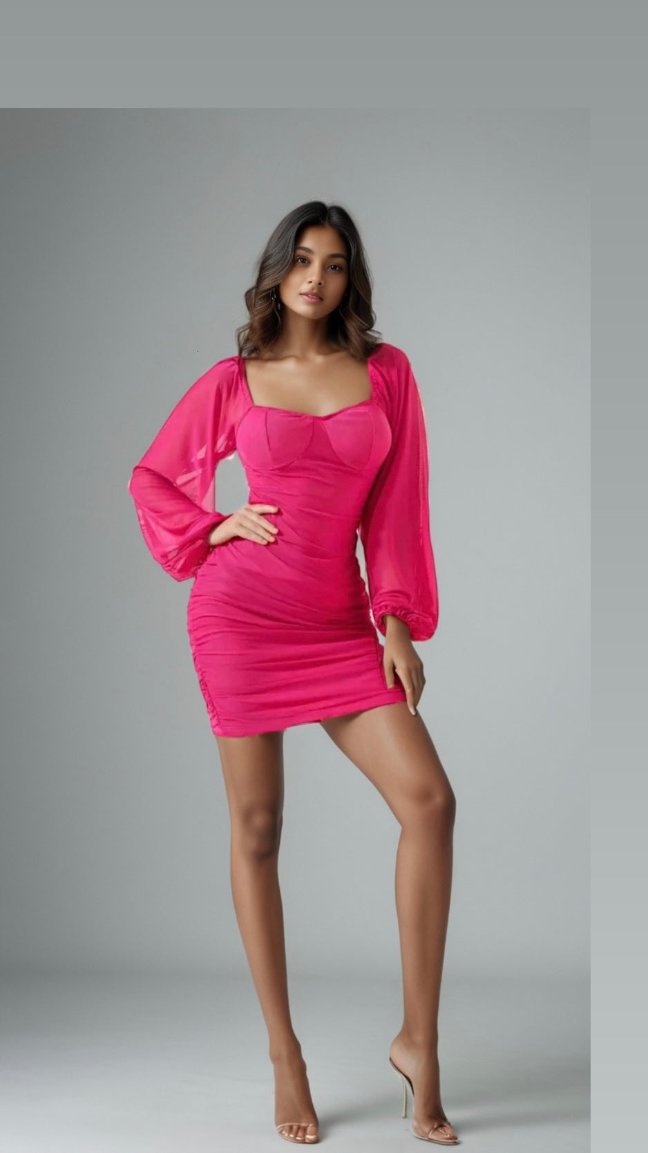 Pink Net Dress