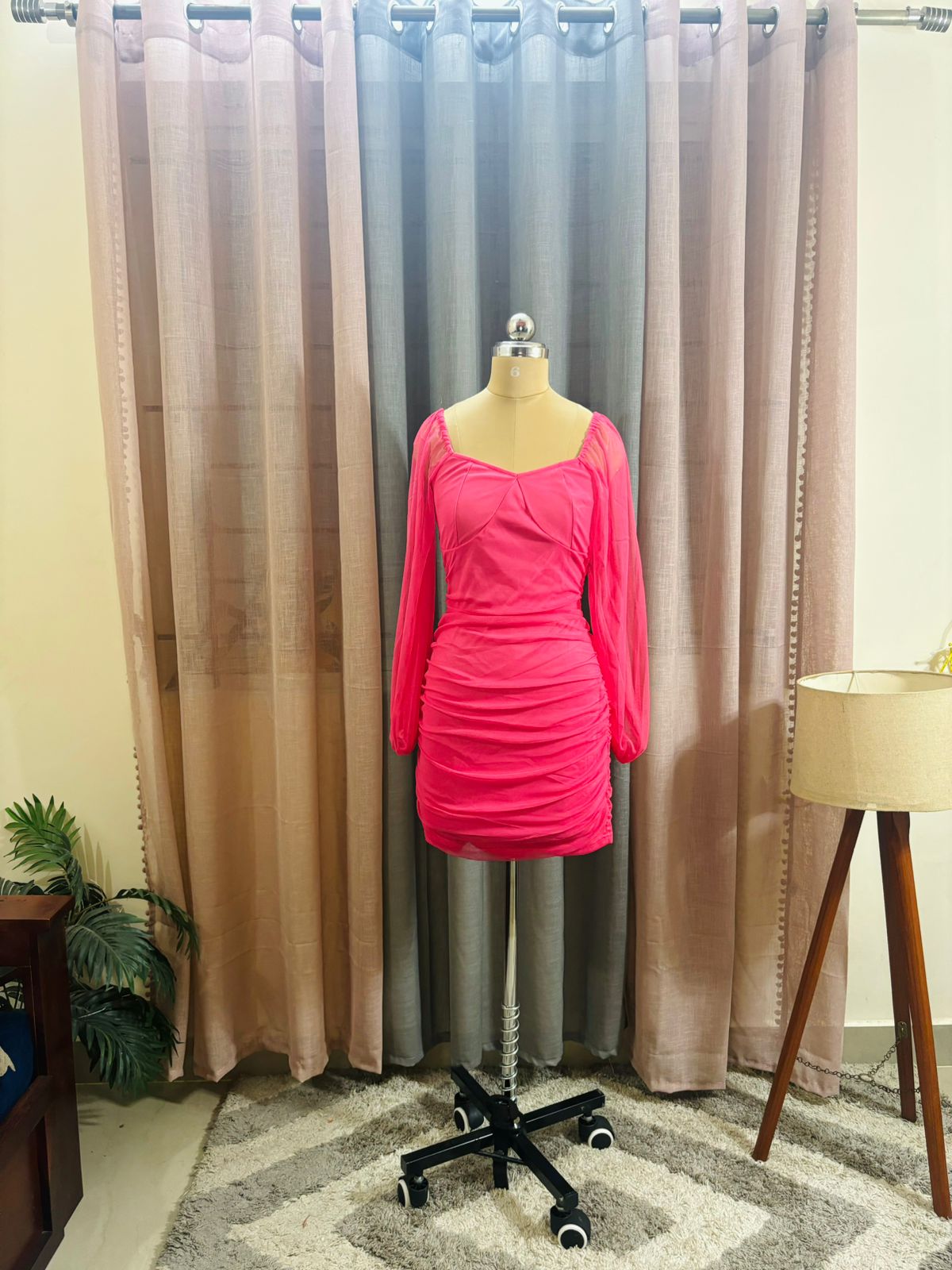 Pink Net Dress