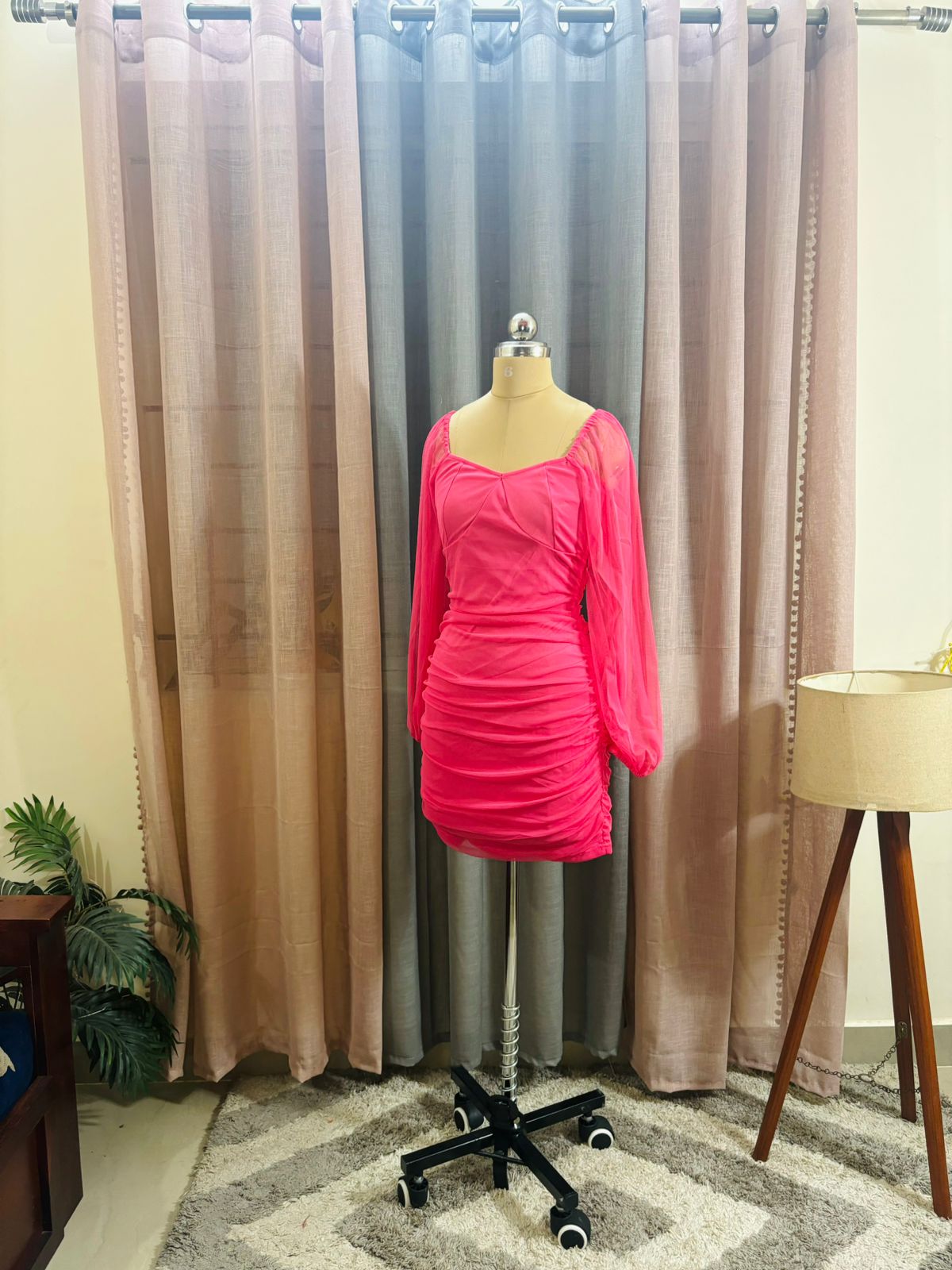 Pink Net Dress