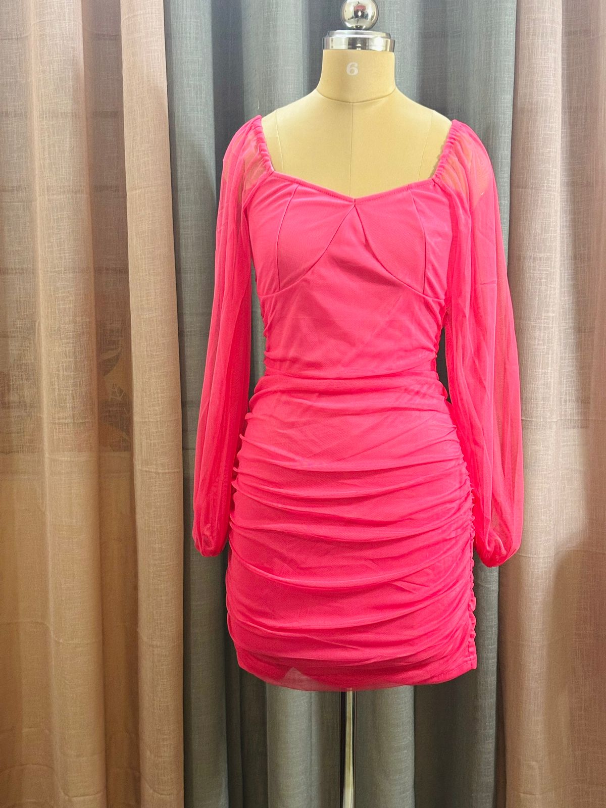 Pink Net Dress