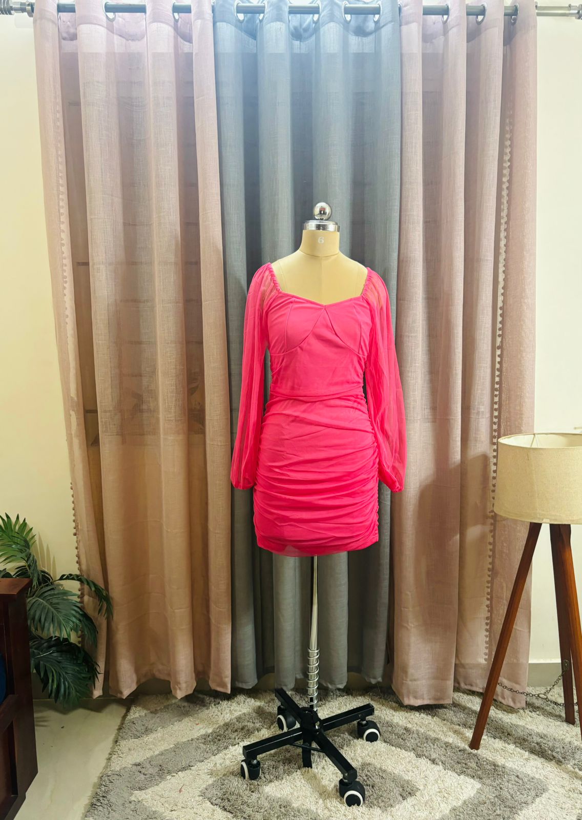 Pink Net Dress