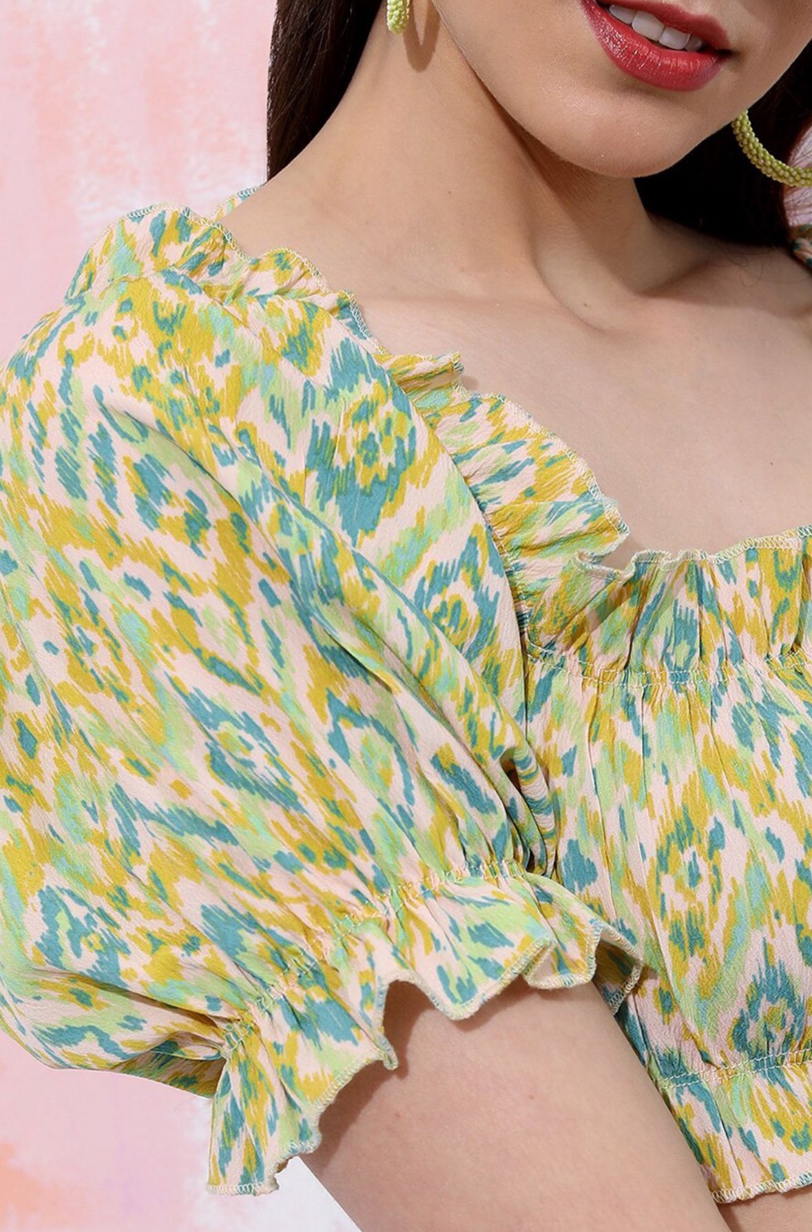 Green Crop Top