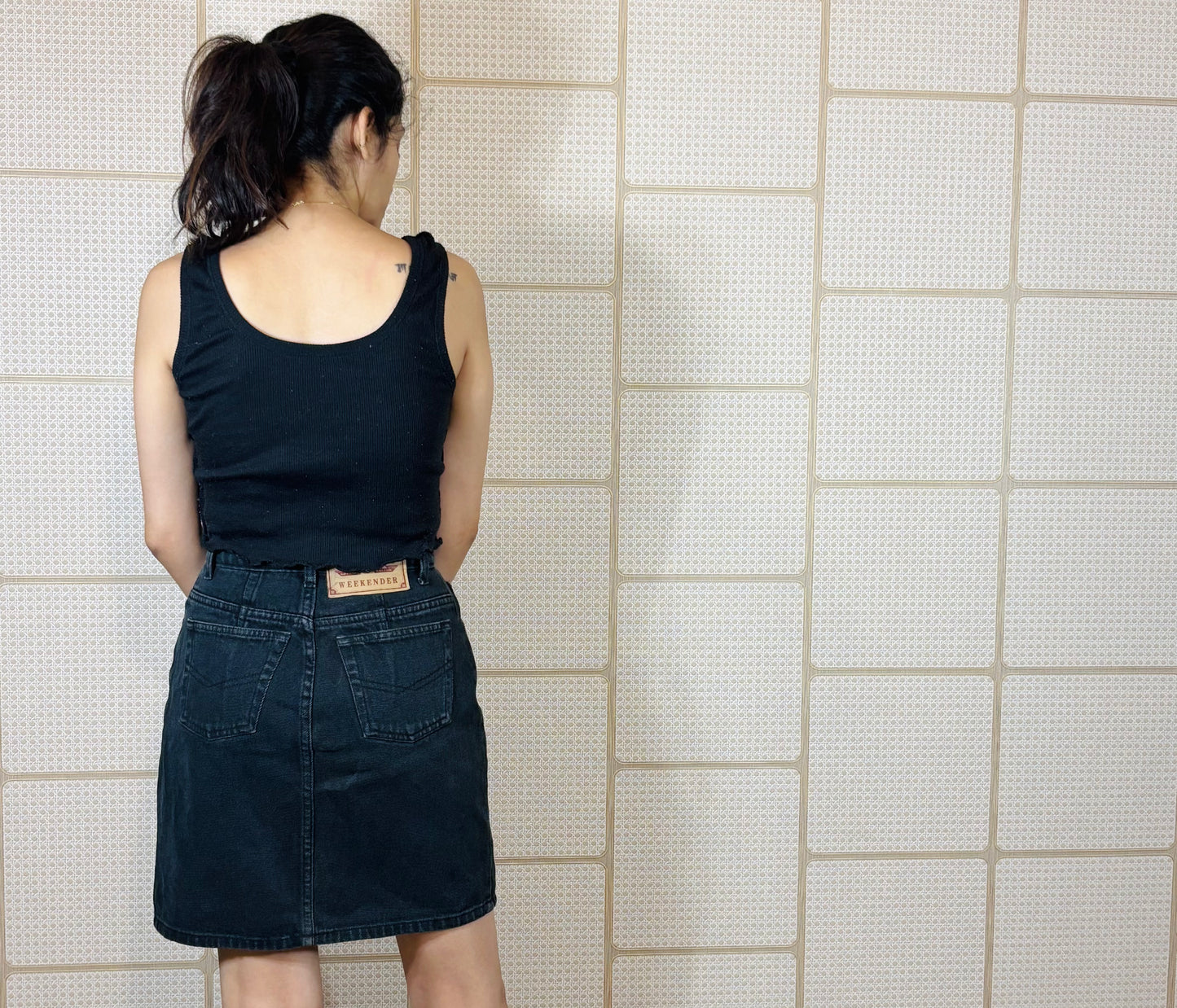 Mocha Flow High-Waist Skirt
