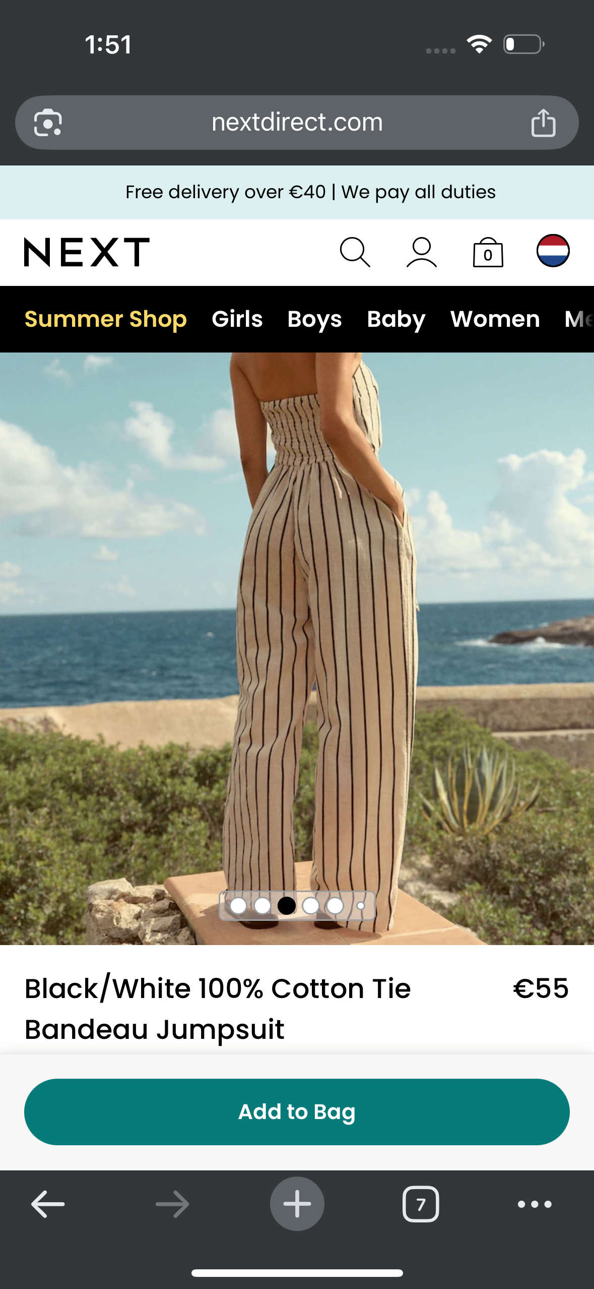 White with Black Stripes Co-ord Set
