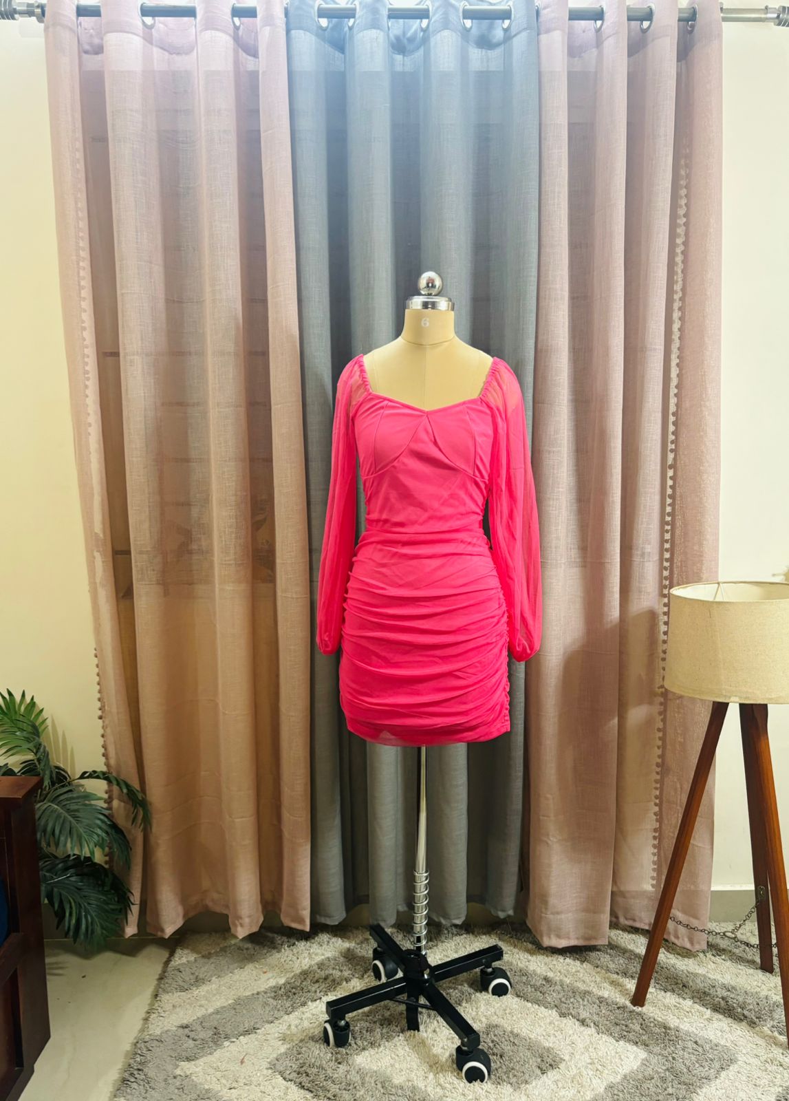 Pink Net Dress