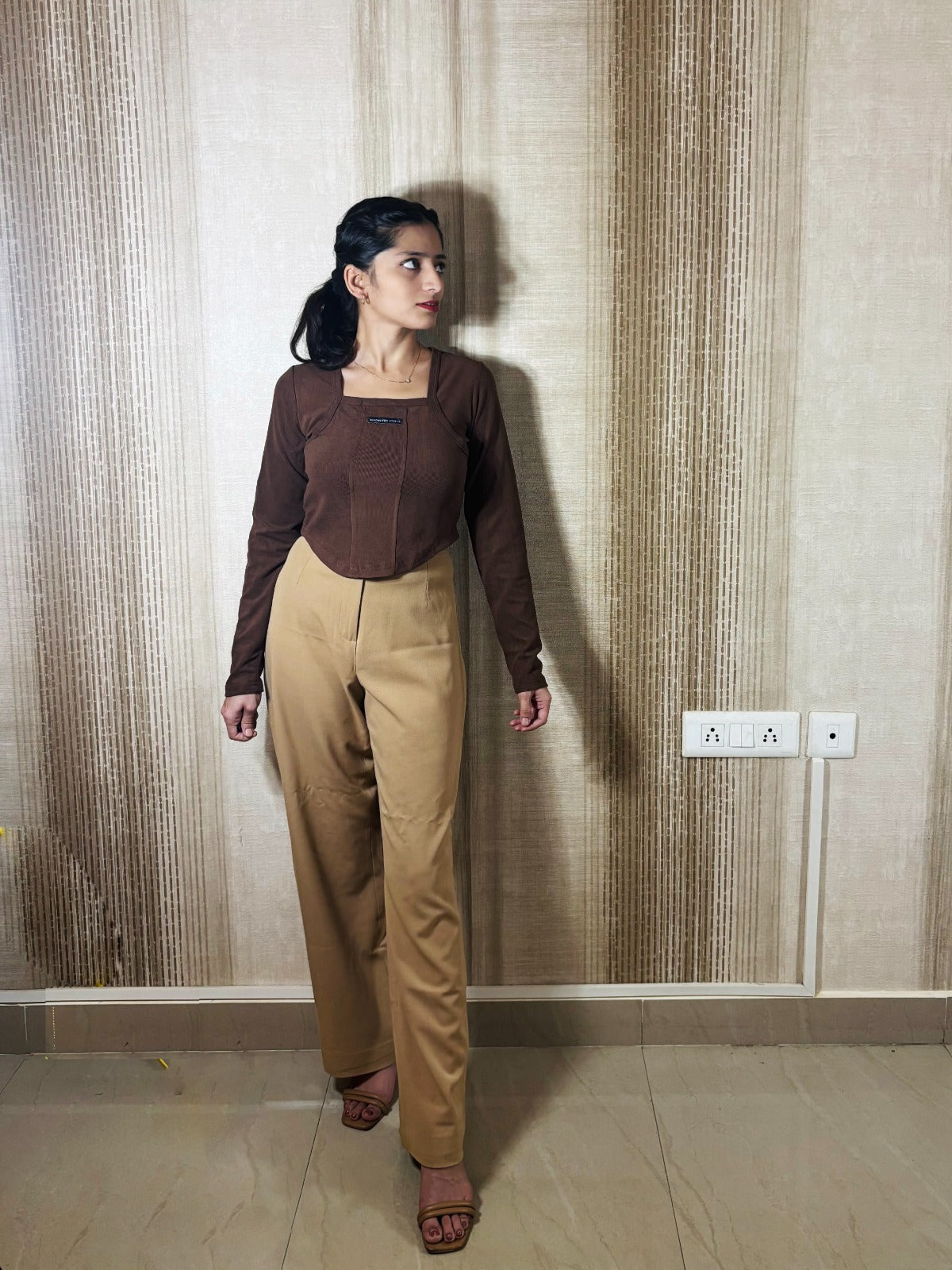 Mocha Form Fit Top