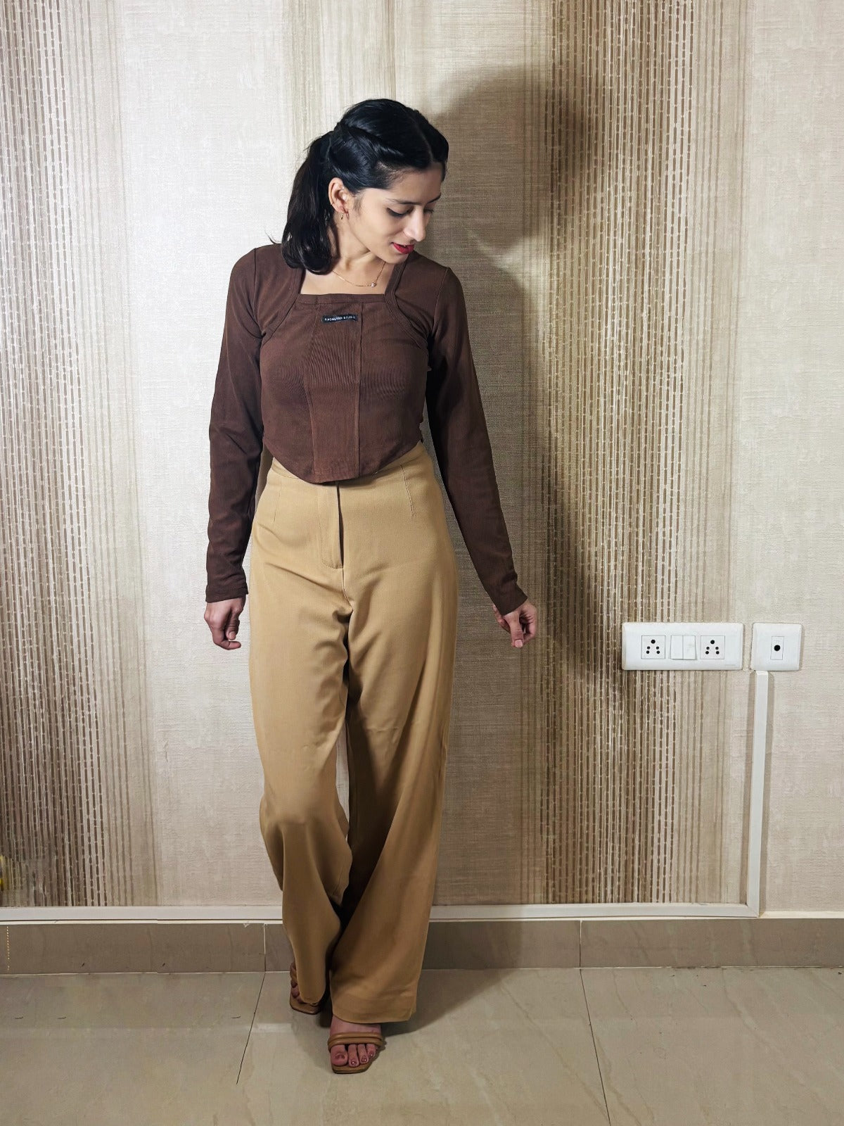 Mocha Form Fit Top