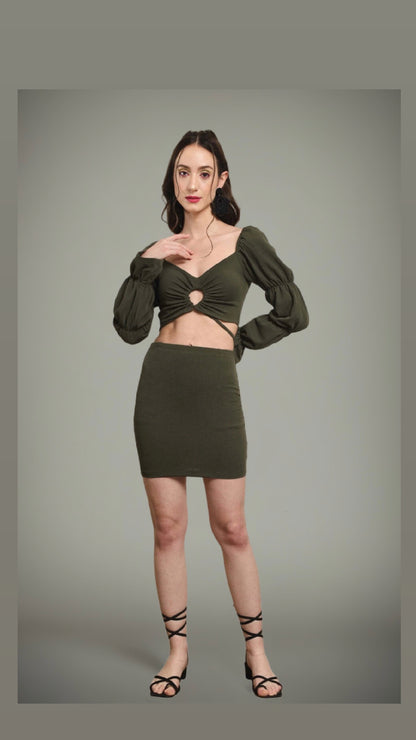 Olive Luxe Co-ords Set