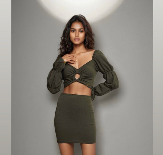 Olive Luxe Co-ords Set