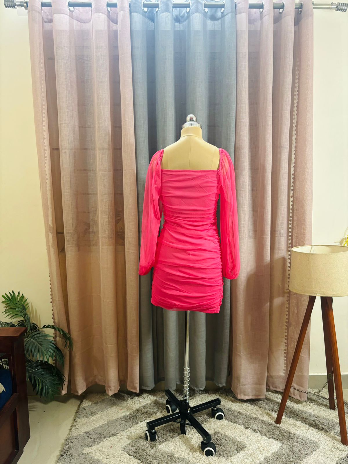 Pink Net Dress