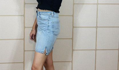 Indigo Edge Denim Skirt