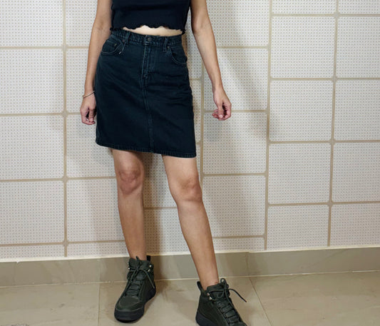 Mocha Flow High-Waist Skirt