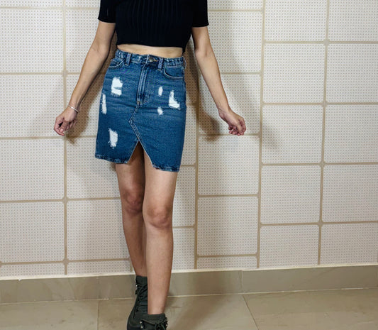 Midnight Indigo Denim Skirt