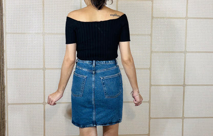 Midnight Indigo Denim Skirt