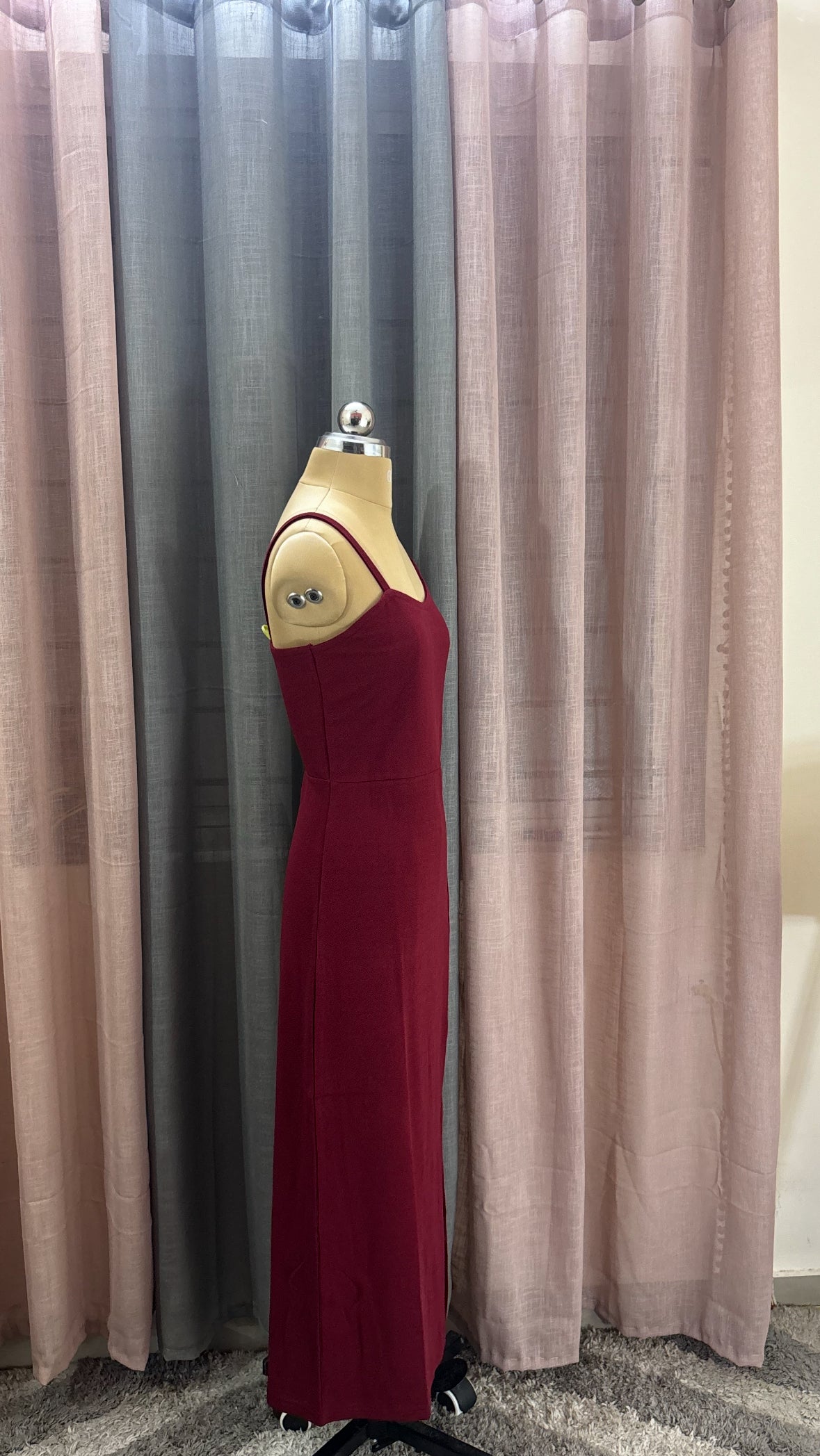 Maroon Slip Dress