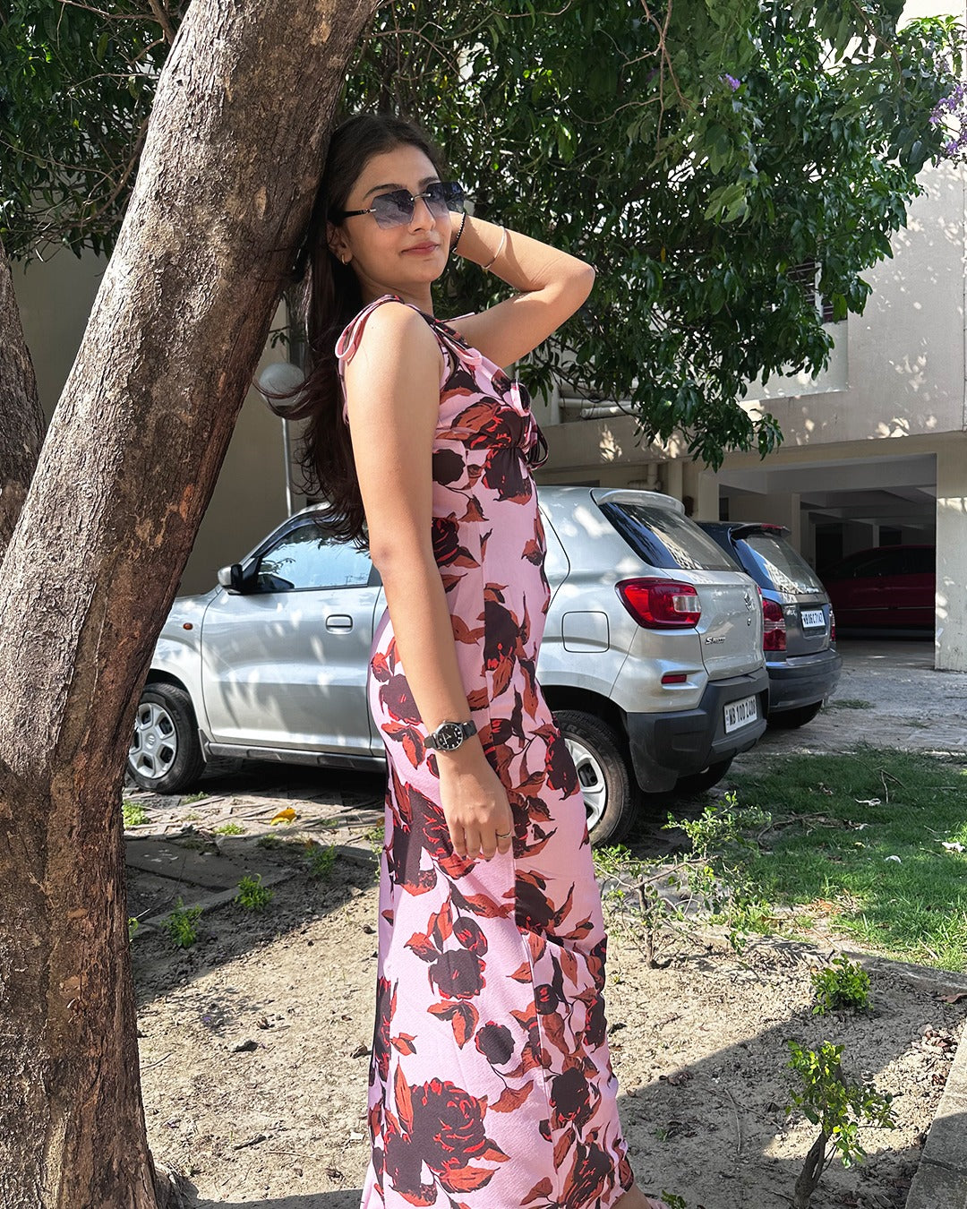Pink Floral Dresses