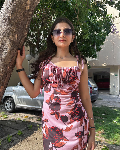 Pink Floral Dresses