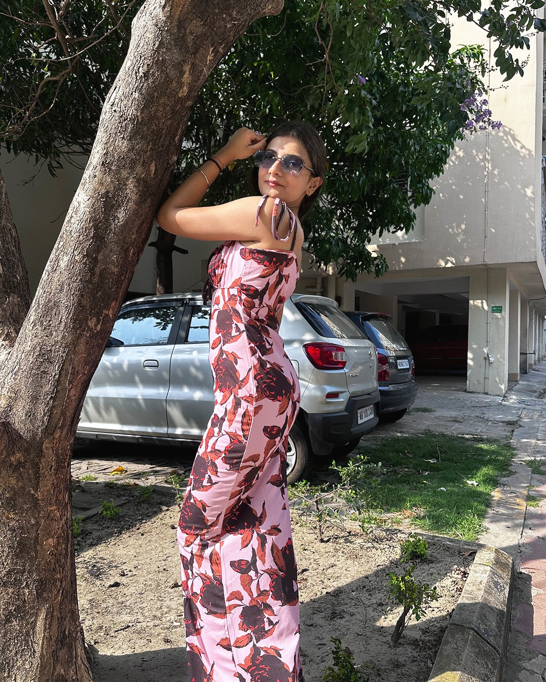 Pink Floral Dresses