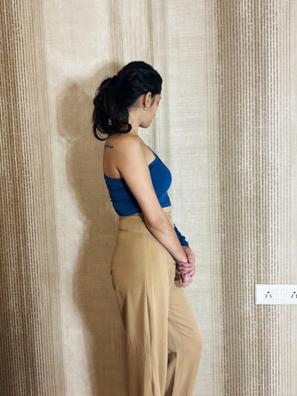 Midnight Wave One-Shoulder Top