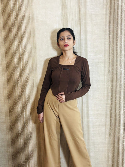 Mocha Form Fit Top