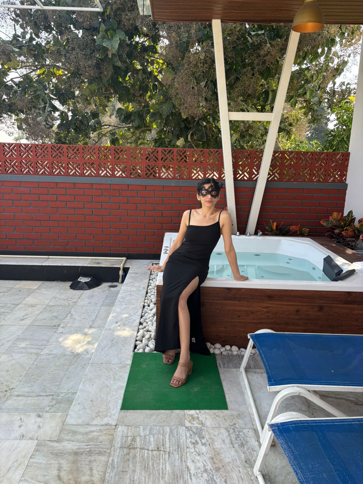 Black Slit Maxi Dress